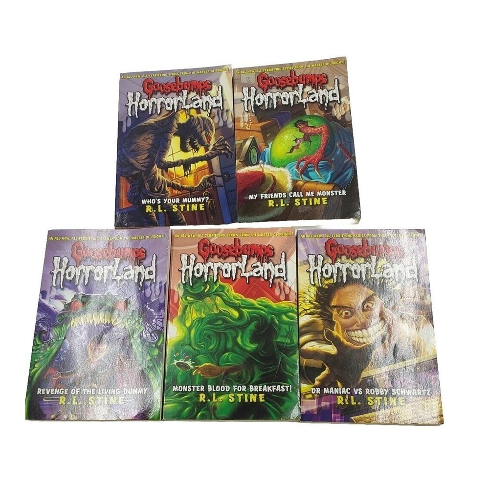 Goosebumps Horror Land Book Lot R. L. Stine Welcome To Dead House Scholastic